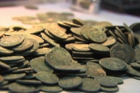 Over Half a Ton of Ancient Roman Coins Unearthed by Construction Workers
