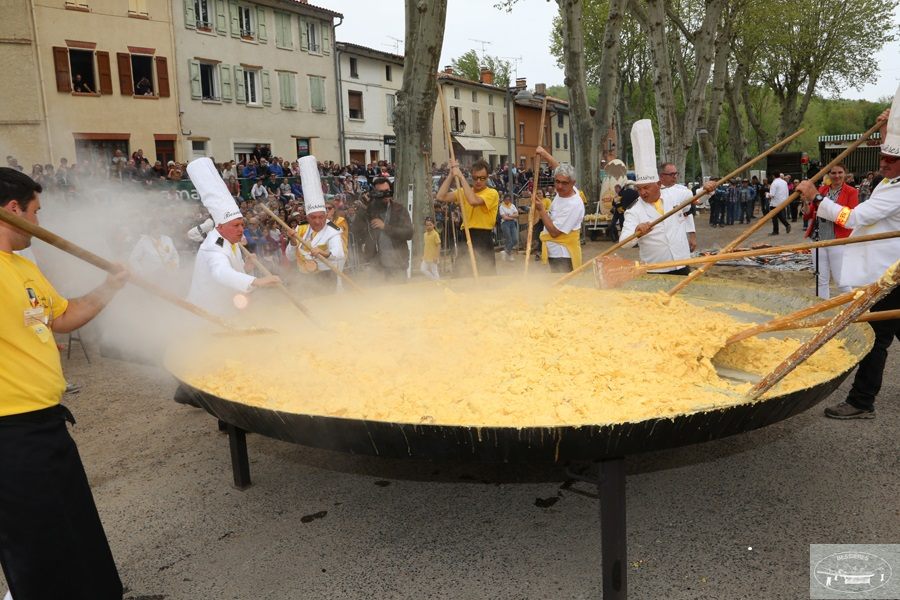 You need a village to make a giant omelet.