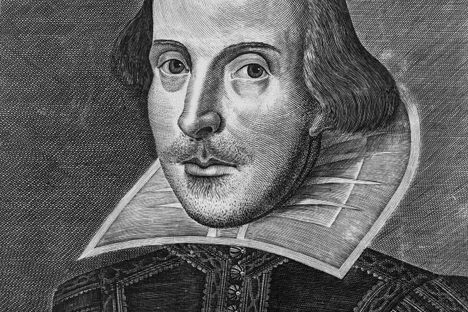 The Droeshout portrait of William Shakespeare.