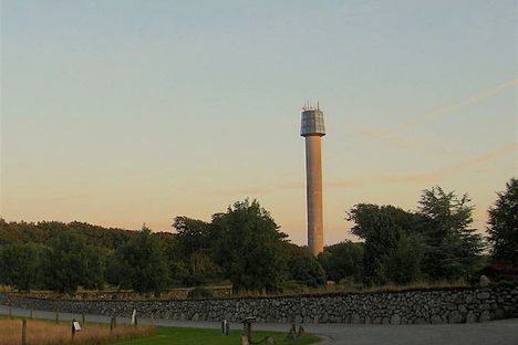 Cloos Tower from afar.