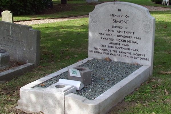Grave marker of Able Seacat Simon