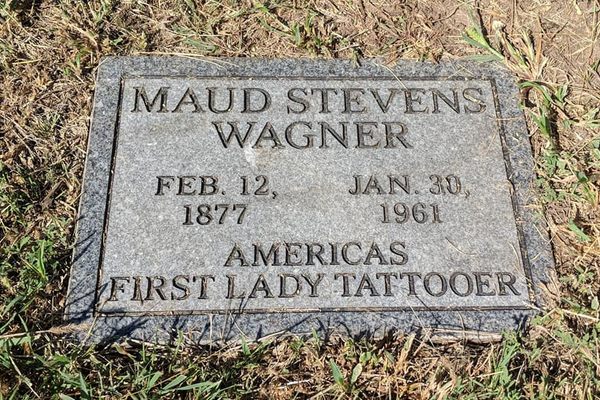 Maud Wagner’s grave.
