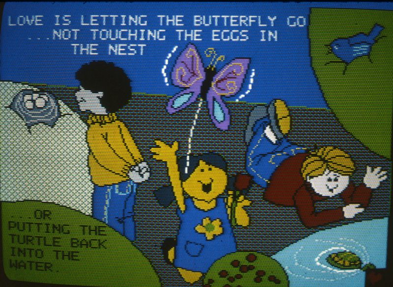 One of the few remaining screenshots of <em>Genesis StoryTime</em>.