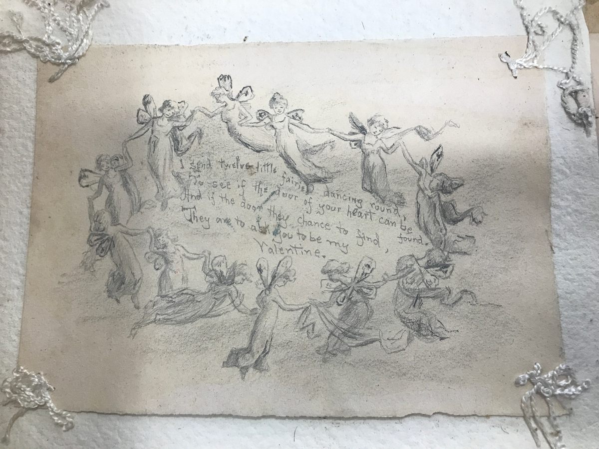The Vassar College archive has examples of the elaborate valentines the women created for each other.