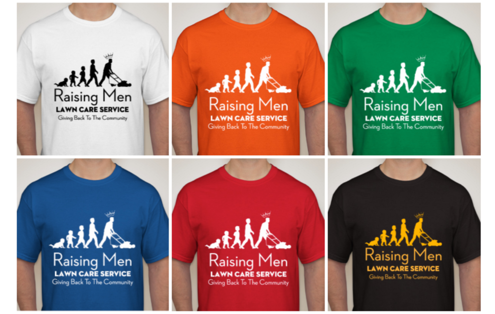 Every ten lawns, there's another shirt.