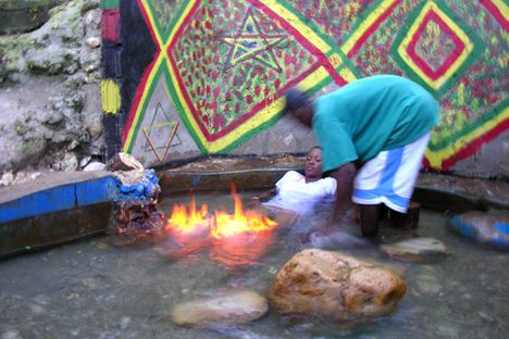 Fire Pond, take a dip for healing.