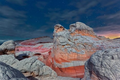 White Pocket at night