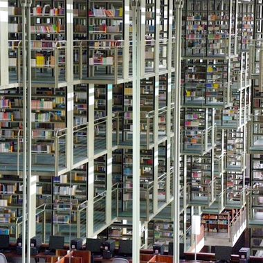 The shelves are the structure.