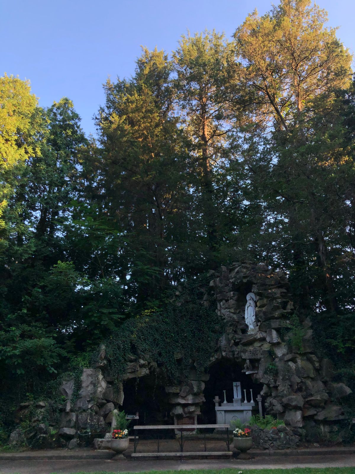 Grotto of Our Lady of Lourdes – West Terre Haute, Indiana - Atlas Obscura