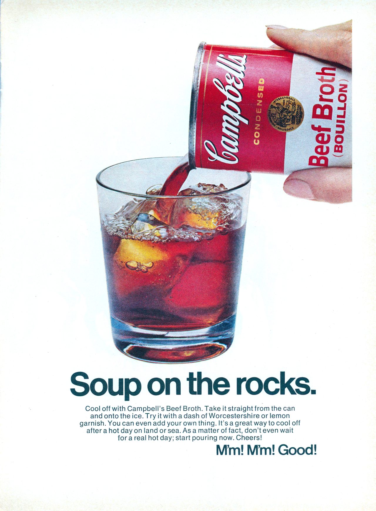 A vintage Campbell's ad from a 1972 issue of <em>Sport Illustrated</em>.