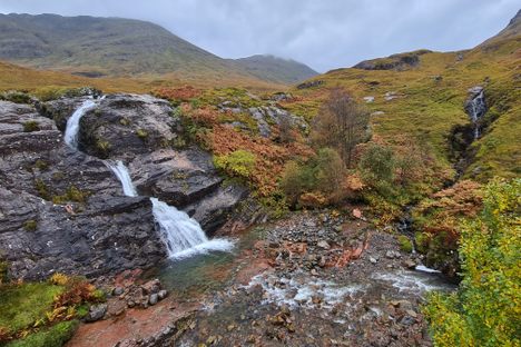 The pools below the waterfall.