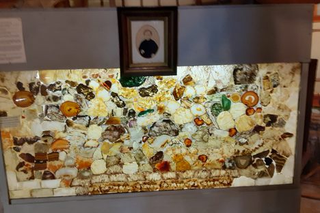 Wafer-thin slices of agates, etc.