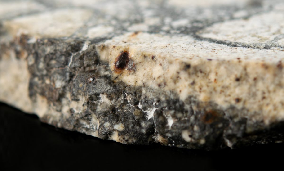 Metal residing inside the rock is 4.5 billion years old.