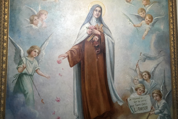 A portrait of the saint painted by her own blood sister.