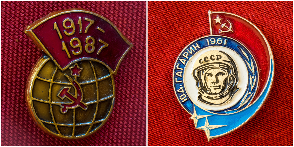 National Bolshevik Flag, Brooch Badges, Lapel Pins