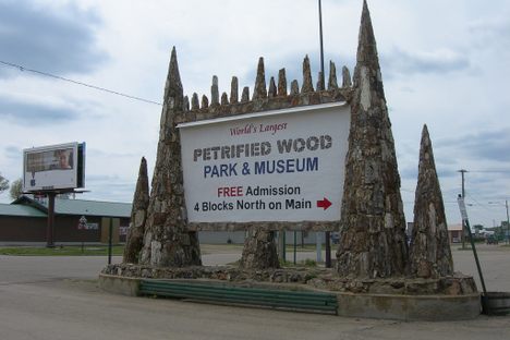 Petrified Wood Park Sign