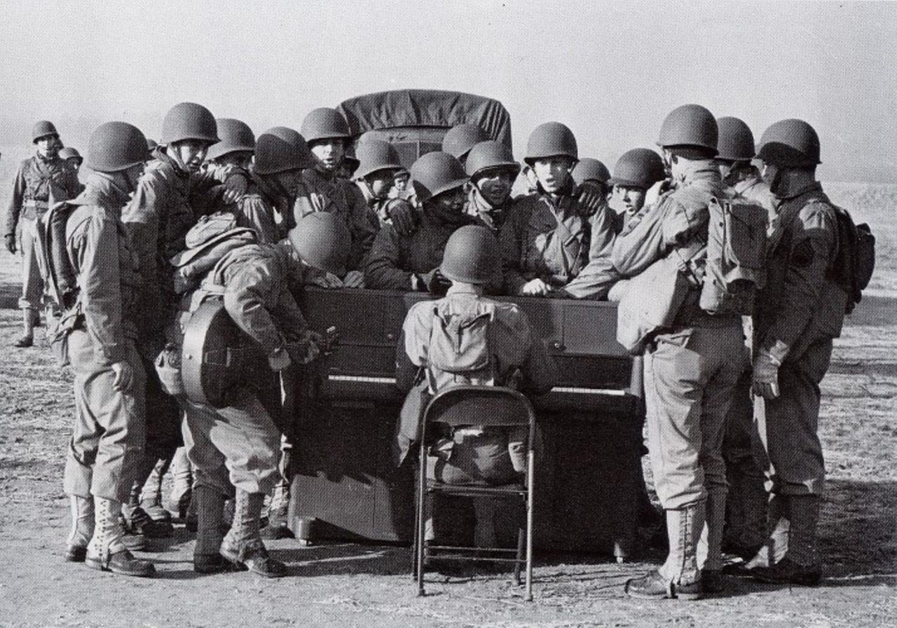A demonstration by the Special Service Unit in Fort Meade, Maryland, in 1943.