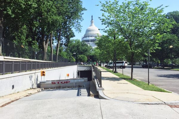 Entrance to the garbage tunnel