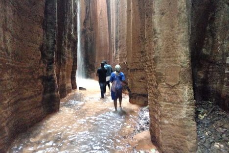Awhum Waterfall cave