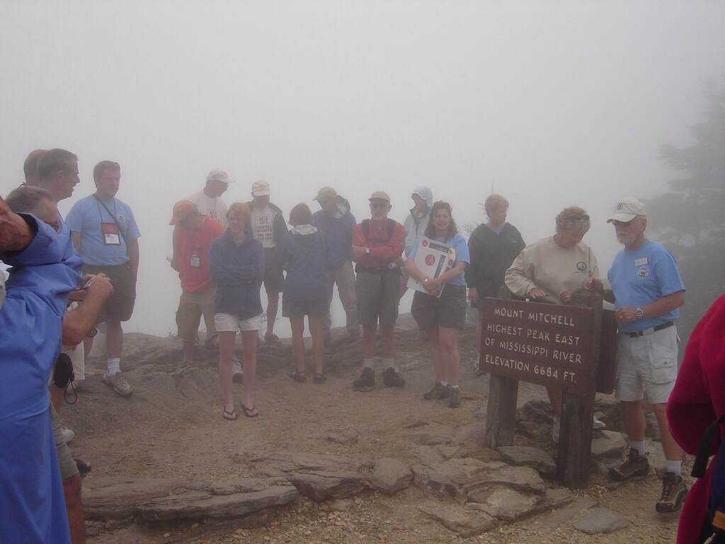  Highpointer convention on Mount Mitchell, North Carolina, in 2006.