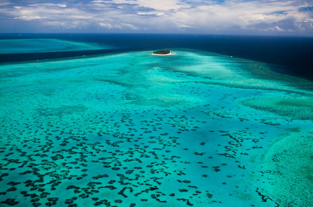 Heron Island sits at the southern end of Australia's Great Barrier Reef.