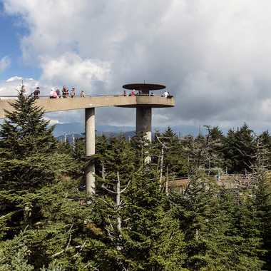 Observation tower at the top of Kuwohi
