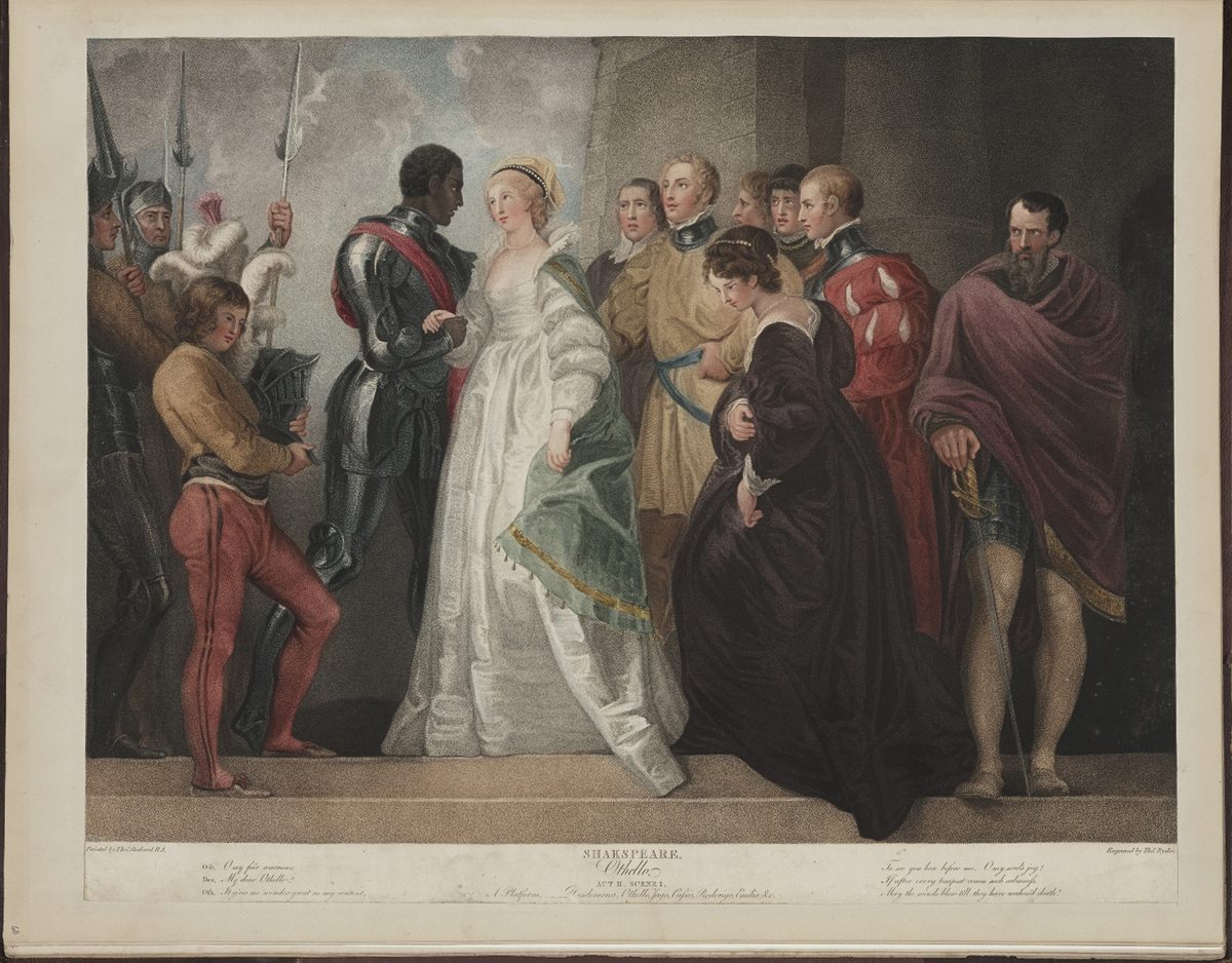 Illustration of Act II, Scene I, <em>Othello</em>, 1803.