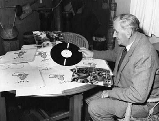 Hugh Tracey in the Old ILAM at Msaho, Roodepoort 1960s