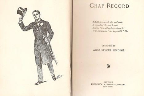 The Chap Record, in which women would record their reviews of gentlemen suitors.