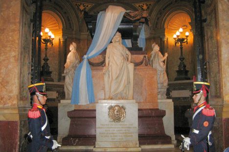 The mausoleum of General San Martín.