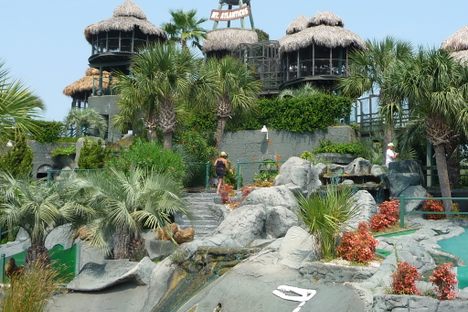 While it’s not actually a mountain, Mt. Atlanticus might be the most epic mini golf course you’ve ever visited. 