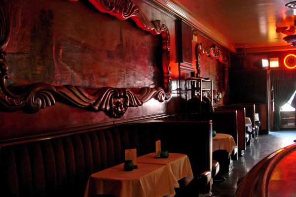 Wooden walls at the Green Mill