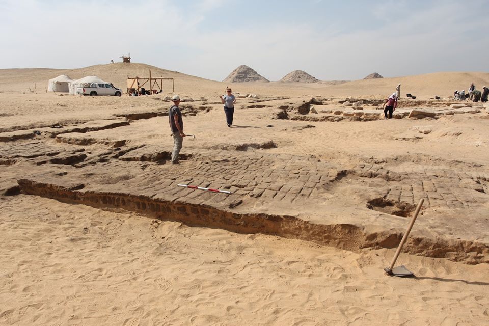 Excavation of the temple.
