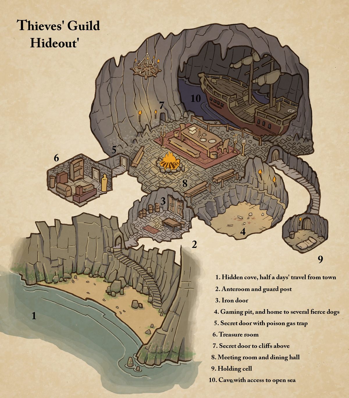 24 Amazing Homemade Dungeons And Dragons Maps 2022