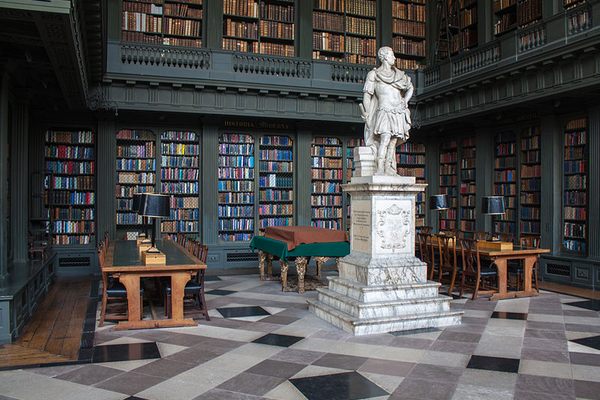 Codrington inside his library