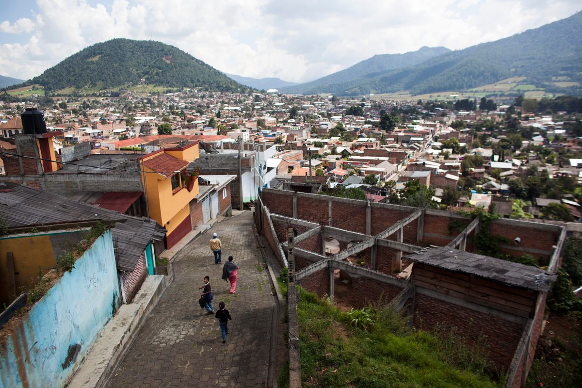 The streets of Cheran, seen here in 2012, have seen less crime after locals ousted illegal loggers.
