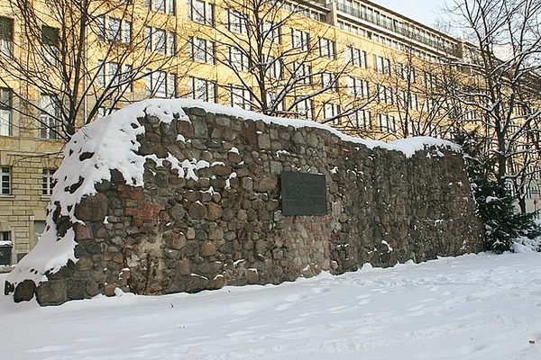 A segment of Berlin’s medieval wall.