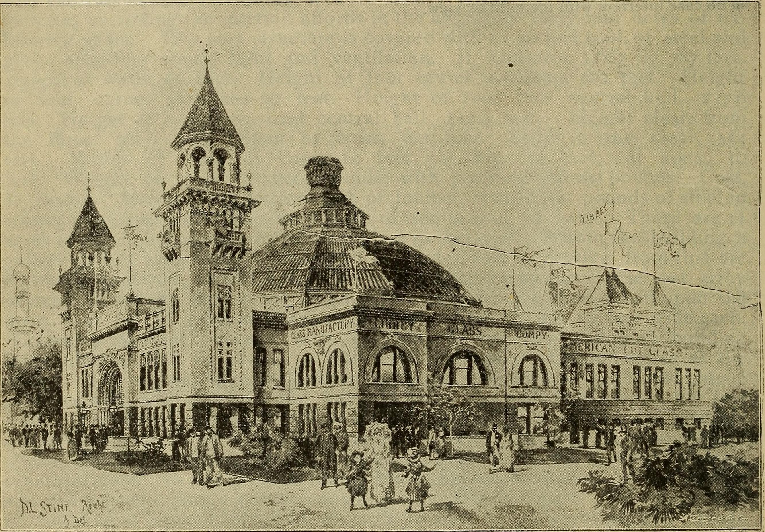 Libbey's World's Fair pavilion was packed with demonstrations and novelty souvenirs.