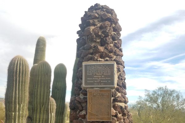 Battle of Picacho Pass monument.