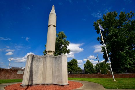 Grissom Rocket Monument.