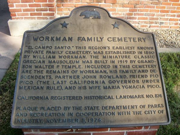 Workman and Temple Family Homestead Museum – City of Industry ...