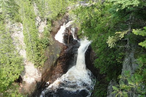 The Devil's Kettle in Grand Marais, Minnesota. 