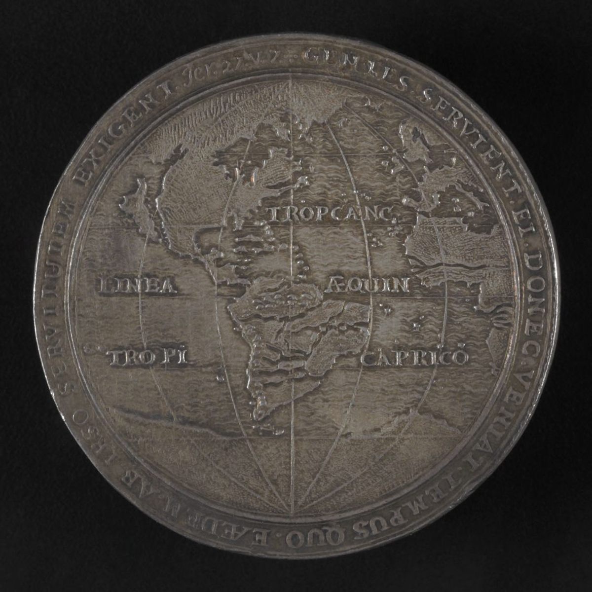 Silver coin struck by Laurens van Teylingden to commemorate the capture of the Spanish silver fleet by Dutch admiral Piet Heyn, in 1628 off Matanzas Bay in Cuba. It’s the only known representation of California Island on a medal.