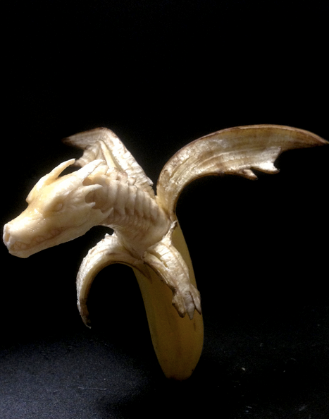 Look, it's a fire-breathing banana dragon!