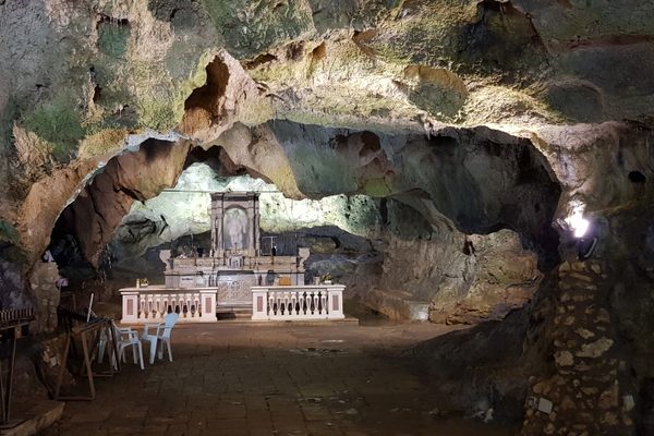 The main altar in the cave.