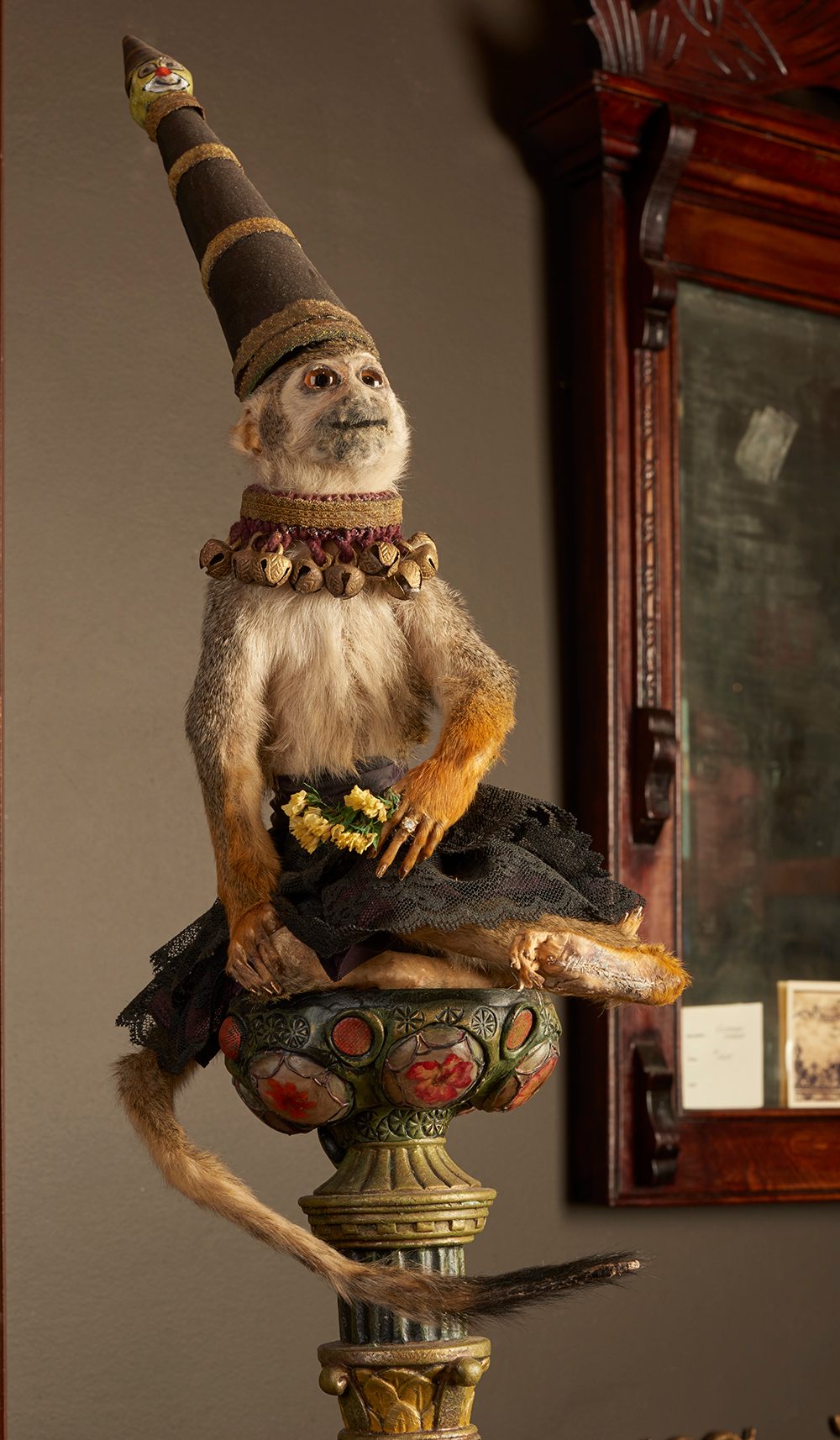 "Sadie the Monkey":  anthropomorphic taxidermy created by collector D. L. Marian.