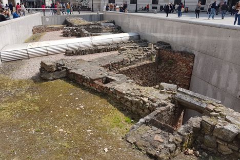 Roman ruins in Michaelerplatz