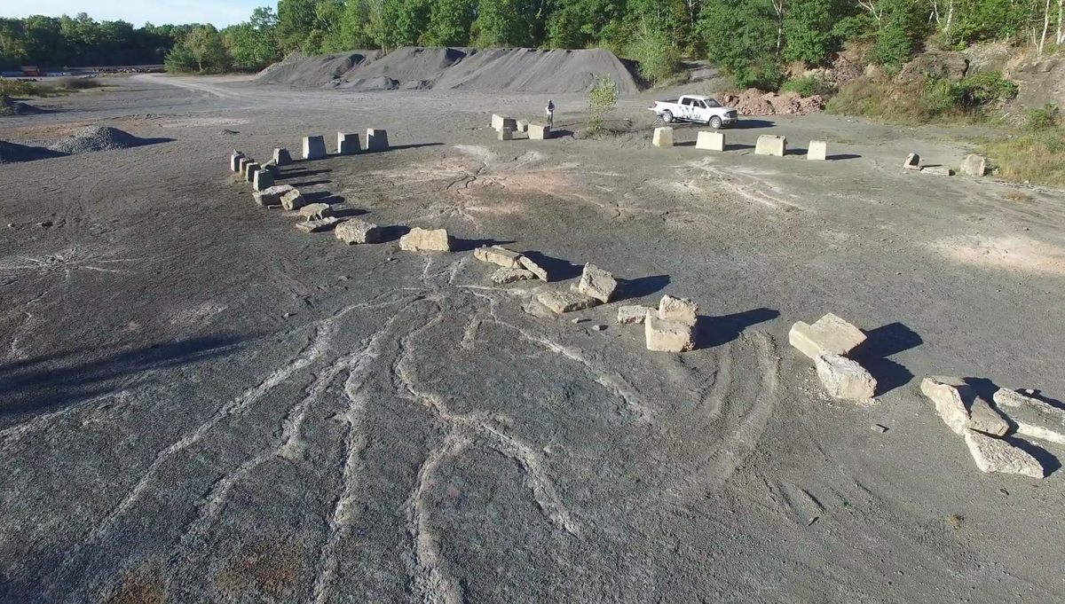 The former quarry contains several massive, ancient root systems.