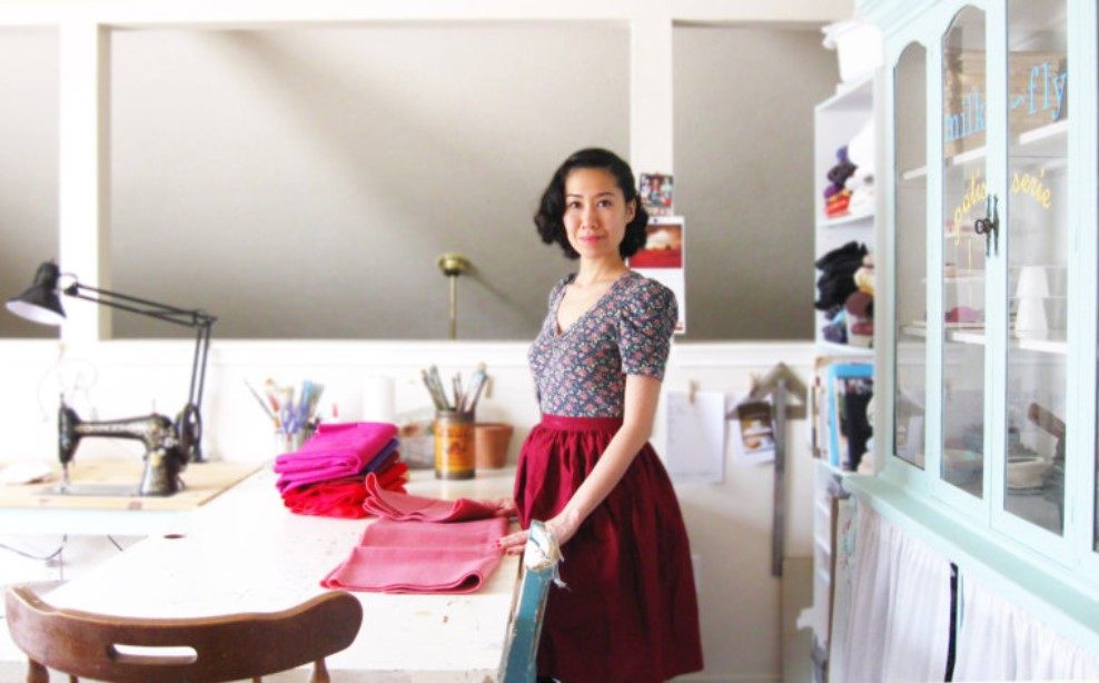 Huynh in her studio.