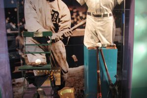 Ty Cobb's uniform on display at the museum. 